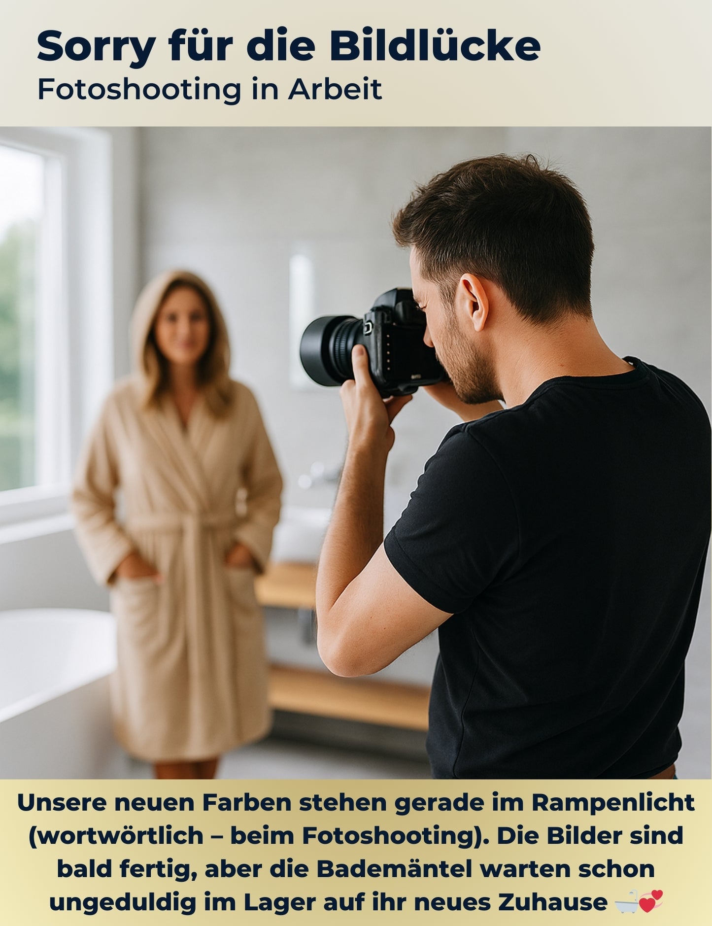 Damen Bademantel mit Kapuze aus kuscheliger Baumwolle beige - extra weich und bequem - Frottee Sauna Bademantel lang - OEKO-TEX zertifiziert