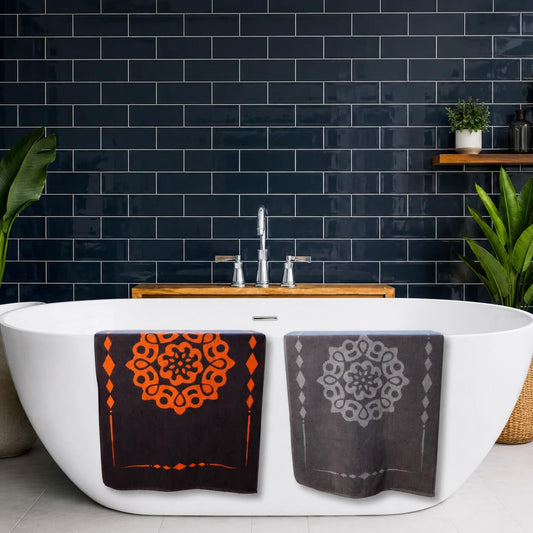 Badvorleger aus Baumwolle mit Mandala – Boho Badezimmer Guide