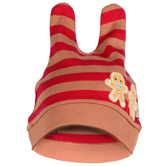 organicKid® Baby Mütze aus Jersey - Reine Bio Baumwolle (GOTS) extra weich für Jungen und Mädchen im Alter von 0-3 Jahre, Slouch, Beanie Zipfelmütze rot (Unisex)