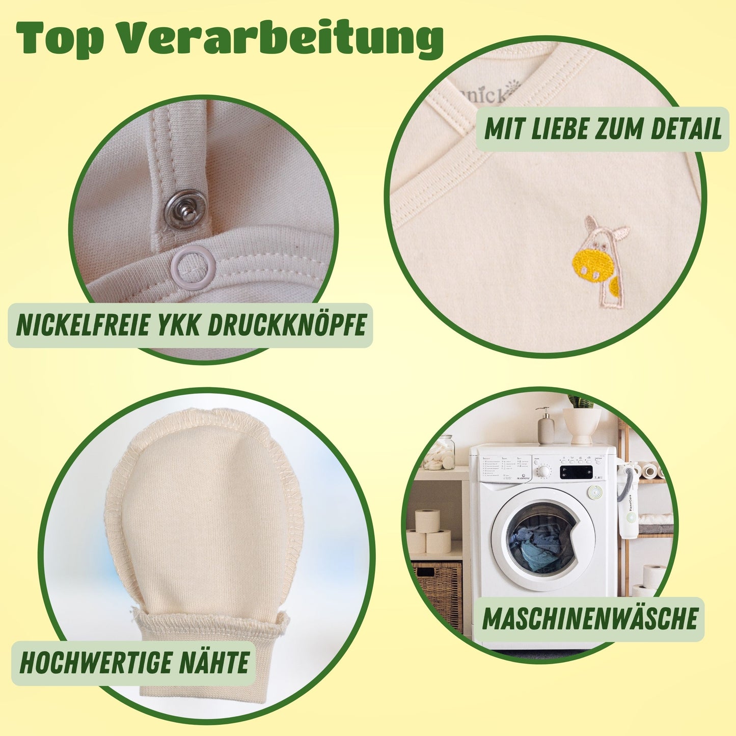 organicKid® Baby Set Neugeborene - weiche Bio-Baumwolle allergikerfreundlich 7 Teile mit Kapuzendecke - Baby Erstausstattung Geschenkset zur Geburt, 0-6 Monate, unisex Mädchen & Jungen