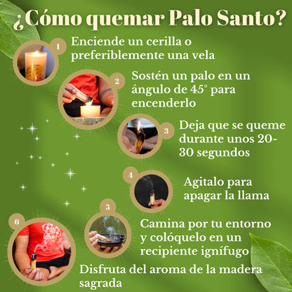 Palo Santo (90 g) (aprox. 9–11 palitos): madera sagrada de Perú, cosechada de forma sostenible - Bursera Graveolen