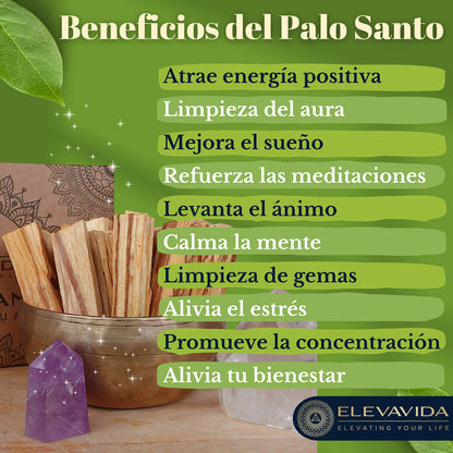 Palo Santo (90 g) (aprox. 9–11 palitos): madera sagrada de Perú, cosechada de forma sostenible - Bursera Graveolen