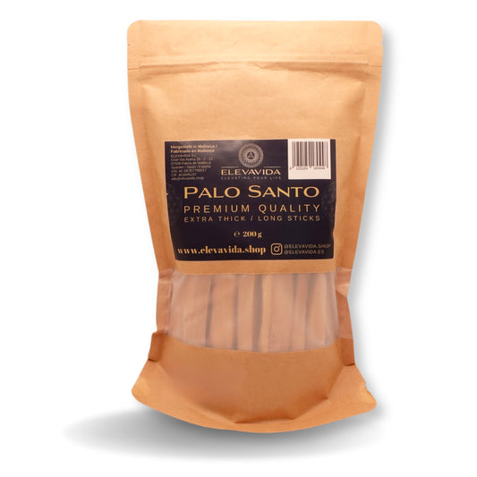Palo Santo XL 200 g madera de incienso extra gruesa o larga de Perú - aromática, recolectada de forma sostenible, partida a mano - Bursera graveolen - madera sagrada