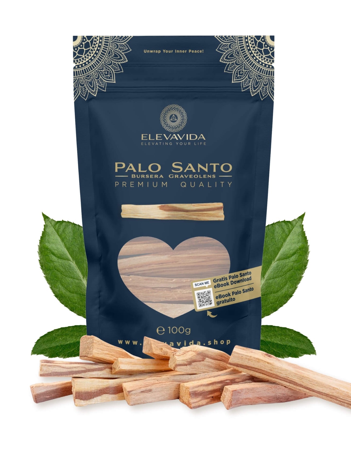 Palo Santo de Perú 100 g - madera sagrada - recolección sostenible - Bursera Graveolen